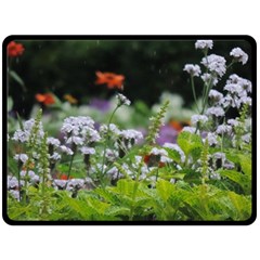 Wild Flowers Double Sided Fleece Blanket (large)  by picsaspassion