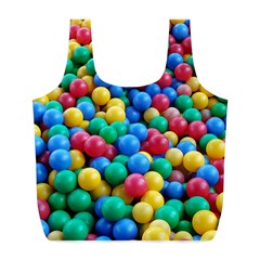 Funny Colorful Red Yellow Green Blue Kids Play Balls Full Print Recycle Bags (l)  by yoursparklingshop