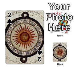 Ancient Aztec Sun Calendar 1790 Vintage Drawing Playing Cards 54 Designs  by yoursparklingshop