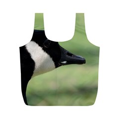 Goose, Black And White Full Print Recycle Bags (m)  by picsaspassion