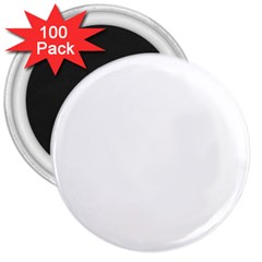 White Color Design 3  Magnets (100 Pack) by picsaspassion