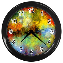 Lagoon Wall Clocks (black) by digitaldivadesigns