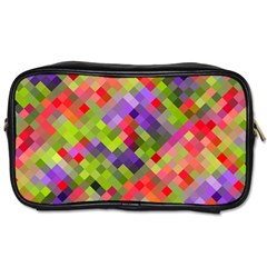 Colorful Mosaic Toiletries Bags 2-side by DanaeStudio