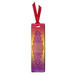 Flower Of Life Vintage Gold Ornaments Red Purple Olive Small Book Marks Front