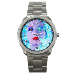 Swimming Into The Blue Sport Metal Watch by icarusismartdesigns