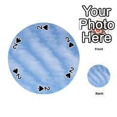 Wavy Clouds Playing Cards 54 (round)  by GiftsbyNature