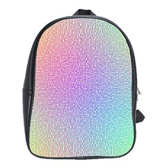 Rainbow Colorful Grid School Bags(large)  by designworld65