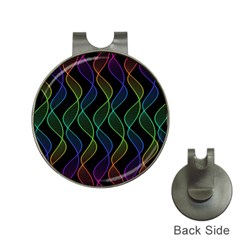 Rainbow Helix Black Hat Clips With Golf Markers by designworld65