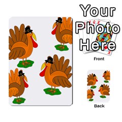 Thanksgiving Turkeys Multi-purpose Cards (rectangle)  by Valentinaart