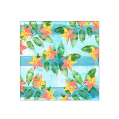 Tropical Starfruit Pattern Satin Bandana Scarf by DanaeStudio