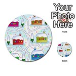 Winter magical landscape Multi-purpose Cards (Round)  Front 1