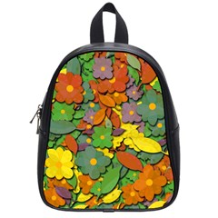 Decorative Flowers School Bags (small)  by Valentinaart