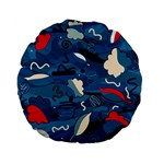 Ocean Standard 15  Premium Flano Round Cushions Front