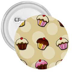 Colorful Cupcakes Pattern 3  Buttons by Valentinaart