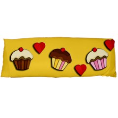 Love Cupcakes Body Pillow Case (dakimakura) by Valentinaart