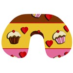 Love cupcakes Travel Neck Pillows Front