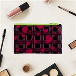 Harts pattern Cosmetic Bag (XS) Back