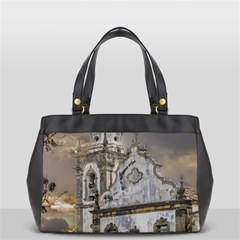 Exterior Facade Antique Colonial Church Olinda Brazil Office Handbags (2 Sides)  by dflcprints