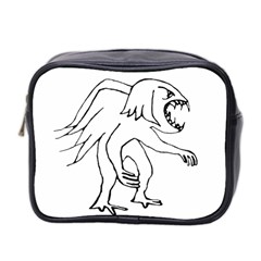 Monster Bird Drawing Mini Toiletries Bag 2-side by dflcprints