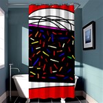 Color TV Shower Curtain 36  x 72  (Stall)  Curtain(36 X72 ) - 33.26 x66.24  Curtain(36 X72 )