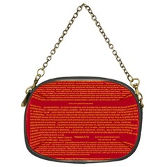 Writing Grace Chain Purses (one Side)  by MRTACPANS