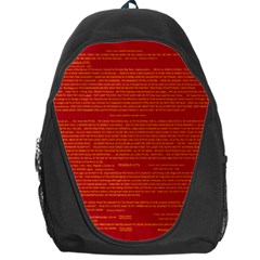 Writing Grace Backpack Bag by MRTACPANS