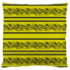 Yellow Barbwire Standard Flano Cushion Case (one Side) by Valentinaart