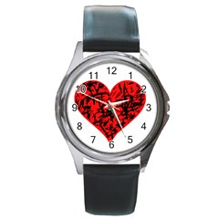 Valentine Hart Round Metal Watch by Valentinaart