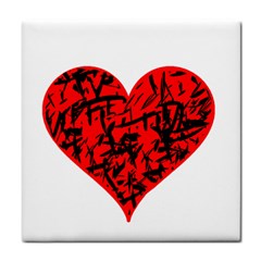 Valentine Hart Tile Coasters by Valentinaart