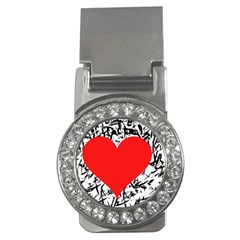 Red Valentine 2 Money Clips (cz)  by Valentinaart