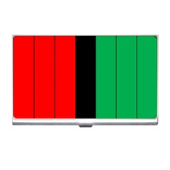 Kwanzaa Colors African American Red Black Green  Business Card Holders by yoursparklingshop