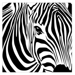 Animal Cute Pattern Art Zebra Large Satin Scarf (square) by Amaryn4rt