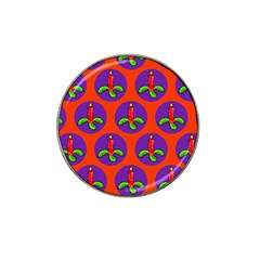 Christmas Candles Seamless Pattern Hat Clip Ball Marker (4 Pack) by Amaryn4rt