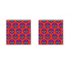 Christmas Candles Seamless Pattern Cufflinks (square) by Amaryn4rt