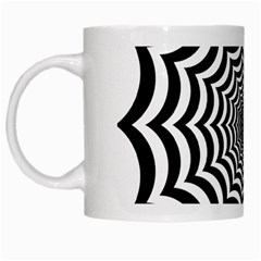 Spider Web Hypnotic White Mugs by Amaryn4rt