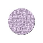 Maze Lost Confusing Puzzle Rubber Coaster (Round)  Front