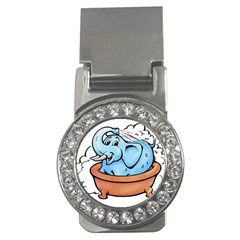 Elephant Bad Shower Money Clips (cz)  by Amaryn4rt