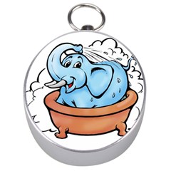 Elephant Bad Shower Silver Compasses by Amaryn4rt