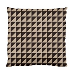 Brown Triangles Background Pattern  Standard Cushion Case (two Sides) by Amaryn4rt