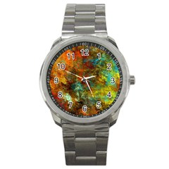 Mixed Abstract Sport Metal Watch by digitaldivadesigns