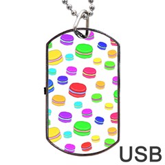 Macaroons Dog Tag Usb Flash (two Sides)  by Valentinaart