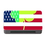 USA Ireland American Flag Shamrock Irish Funny St Patrick Country Flag  Memory Card Reader with CF Front