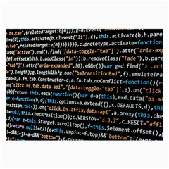 Close Up Code Coding Computer Large Glasses Cloth (2-side) by Amaryn4rt