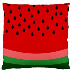 Watermelon  Large Cushion Case (one Side) by Valentinaart