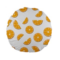 Oranges Standard 15  Premium Round Cushions by Valentinaart