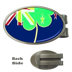 Irishshamrock New Zealand Ireland Funny St Patrick Flag Money Clips (oval)  by yoursparklingshop