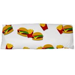 Hamburgers And French Fries  Body Pillow Case (dakimakura) by Valentinaart