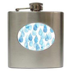 Rain Drops Hip Flask (6 Oz) by Brittlevirginclothing