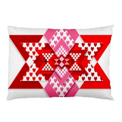 Valentine Heart Love Pattern Pillow Case (two Sides) by Amaryn4rt