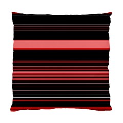 Abstract Of Red Horizontal Lines Standard Cushion Case (one Side) by Amaryn4rt